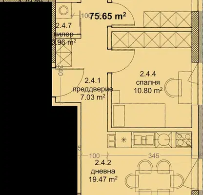 Photo 3 — 3-bedroom apartment in Varna, Mladost 1