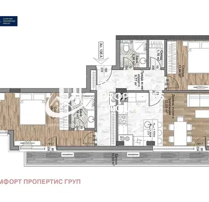 Photo 3 — 3-bedroom apartment in Sofiya, Mladost 4