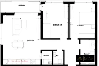 Тристаен апартамент в София, Младост 4