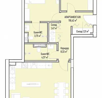 Снимка 4 — Тристаен апартамент в София, Младост 4