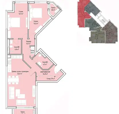 Photo 2 — 3-bedroom apartment in Sofiya, Mladost 4