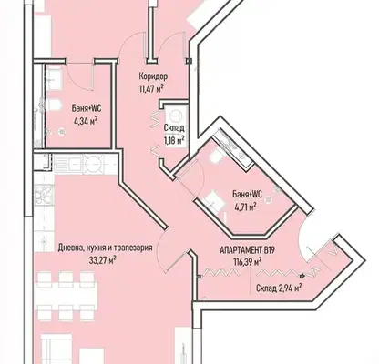 Снимка 4 — Тристаен апартамент с две тераси в Младост 4, София