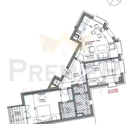 Photo 3 — 3-bedroom apartment in Sofiya, Oborishte