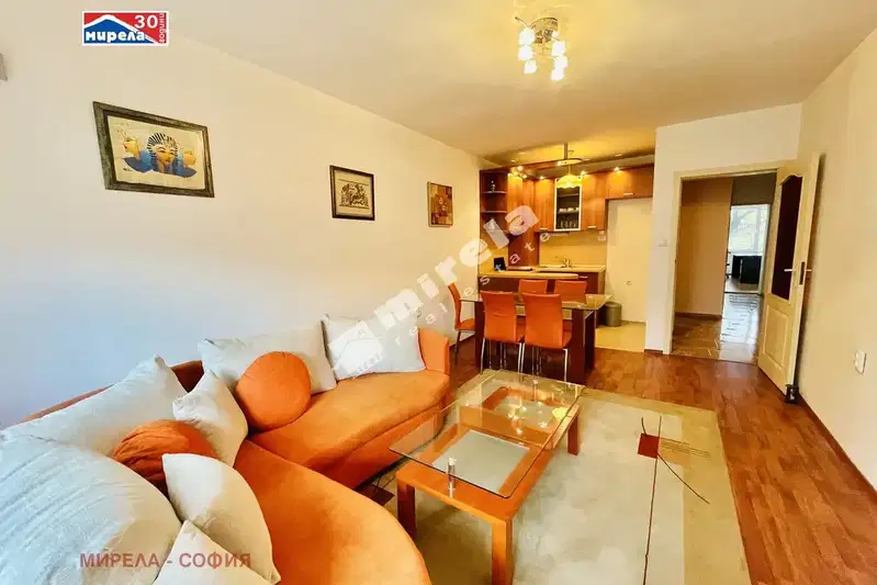 Three-room apartment with two terraces in Oborishte, Sofia