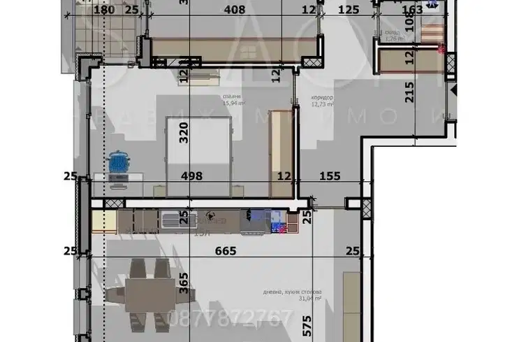 3-bedroom apartment in Stara Zagora, Opylchenski