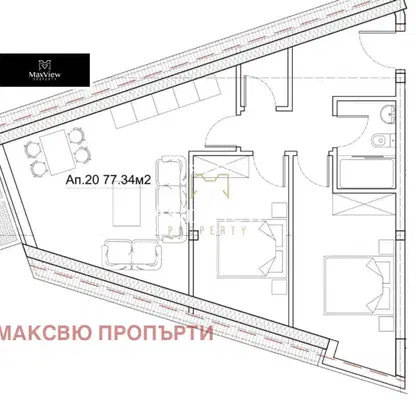 Снимка 4 — Тристаен апартамент в София, Орландовци