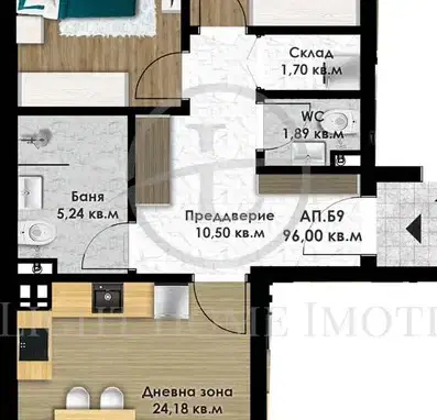 Снимка 5 — Тристаен апартамент в Пловдив, Остромила