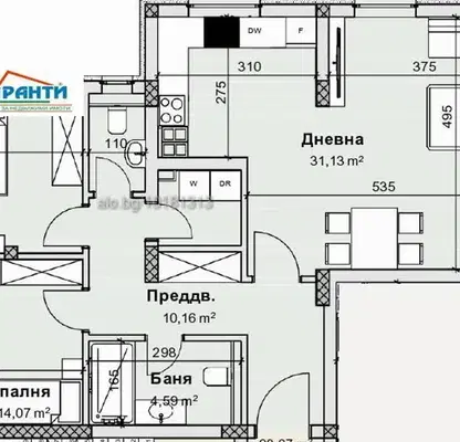 Снимка 2 — Тристаен апартамент в Пловдив, Остромила