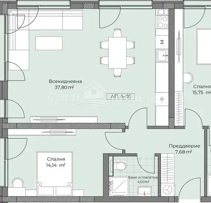 Photo 3 — 3-bedroom apartment in Plovdiv, Ostromila