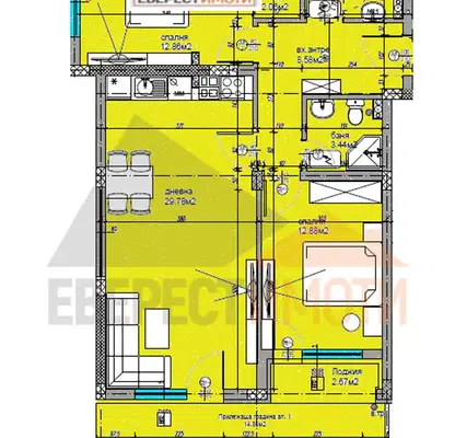 Снимка 3 — Тристаен апартамент в Пловдив, Остромила