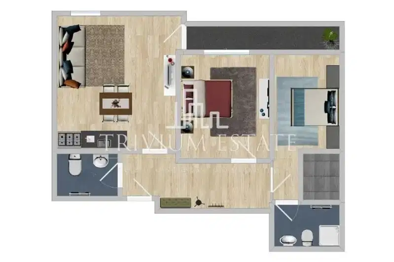 3-bedroom apartment in Plovdiv, Ostromila