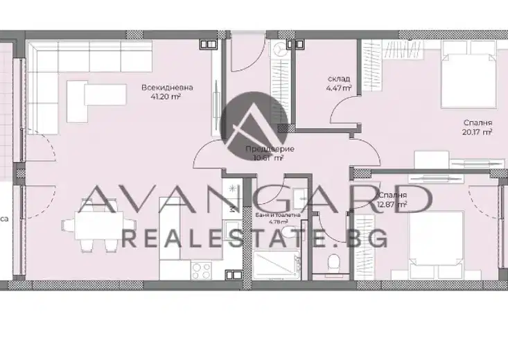 3-bedroom apartment in Plovdiv, Ostromila