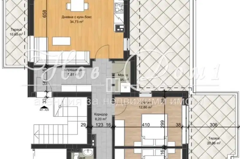 3-bedroom apartment in Plovdiv, Ostromila