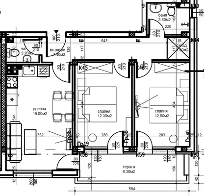 Photo 2 — 3-bedroom apartment in Plovdiv, Ostromila