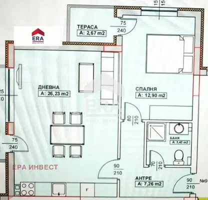 Photo 2 — 3-bedroom apartment in Благоев, Освобождение