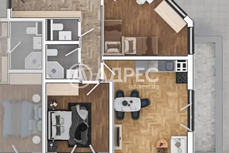 3-bedroom apartment in Sofia, Ovcha Kupel 1