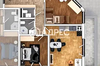 Тристаен апартамент в София, Овча купел 1