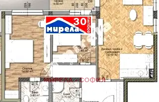Тристаен апартамент в София, Овча купел 1