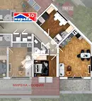 Тристаен апартамент в София, Овча купел 1