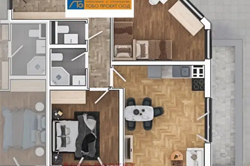 3-bedroom apartment in Sofiya, Ovcha Kupel 1