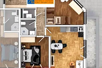 Тристаен апартамент в София, Овча купел 1
