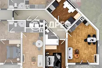 Тристаен апартамент в София, Овча купел 1