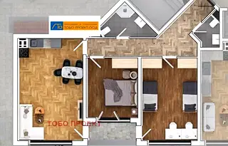 Тристаен апартамент в София, Овча купел 1