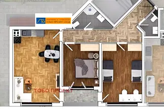 Тристаен апартамент в София, Овча купел 1