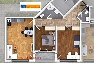 Тристаен апартамент в София, Овча купел 1