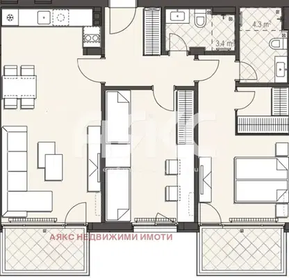 Photo 2 — 3-bedroom apartment in Sofiya, Ovcha Kupel