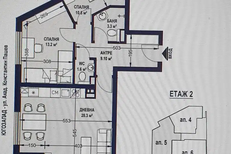3-bedroom apartment in Sofiya, Ovcha Kupel