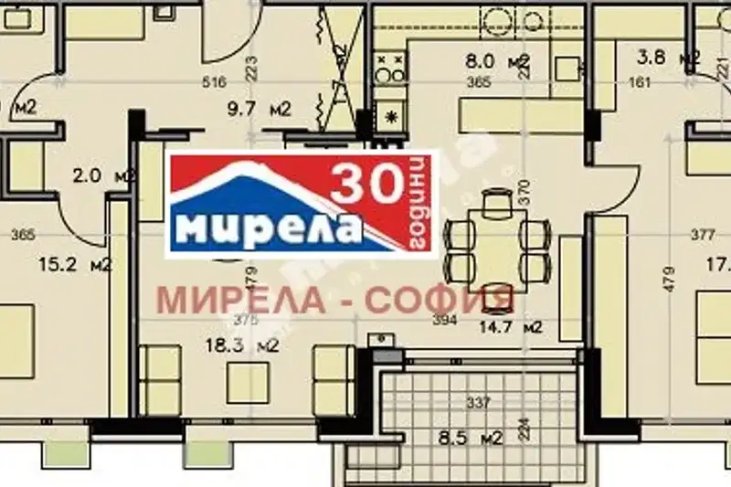 Тристаен апартамент в София, Овча купел