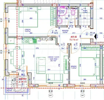 Photo 2 — 3-bedroom apartment in Varna, Pogrebi