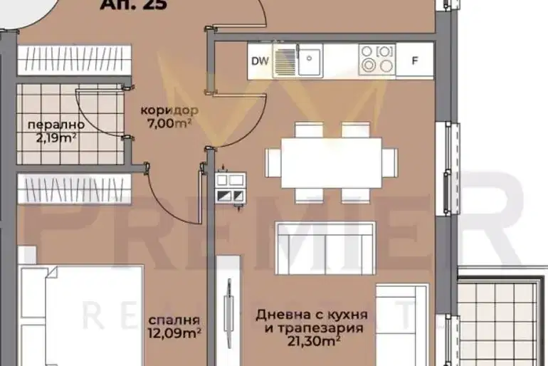 Тристаен апартамент във Варна, Погреби