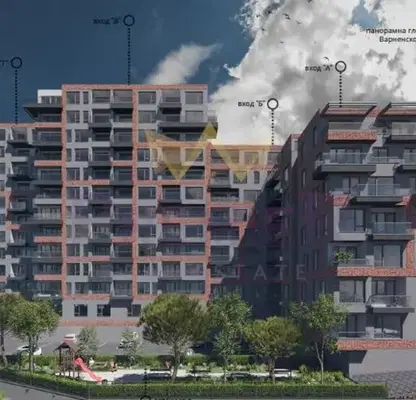 Снимка 3 — Просторен двустаен апартамент с панорамна тераса в Погреби, Варна