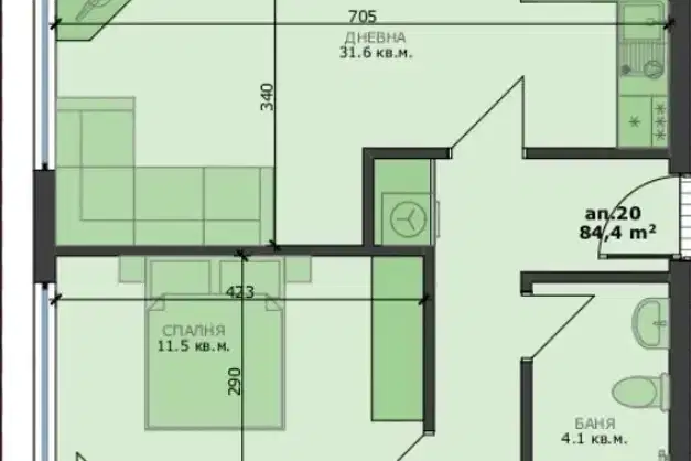 3-bedroom apartment in Varna, Pogrebi