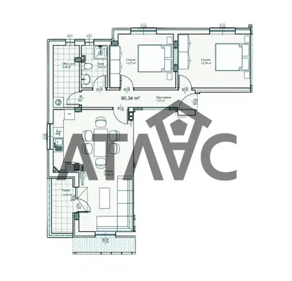 Снимка 2 — Тристаен апартамент в Пловдив, Прослав