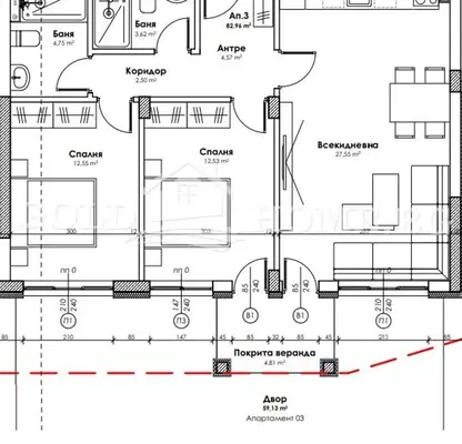 Снимка 4 — Тристаен апартамент в Пловдив, Прослав