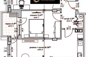 Тристаен апартамент в Стара Загора, Самара 3