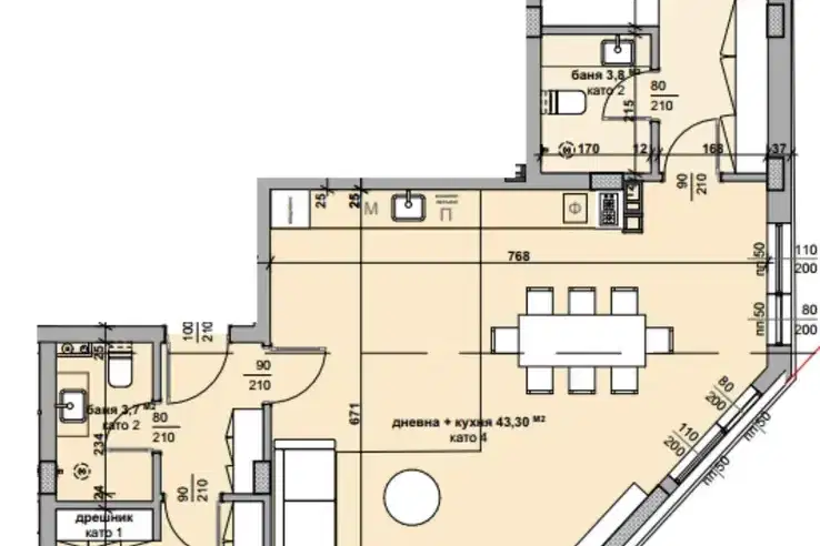 3-bedroom apartment in Stara Zagora, Samara 3