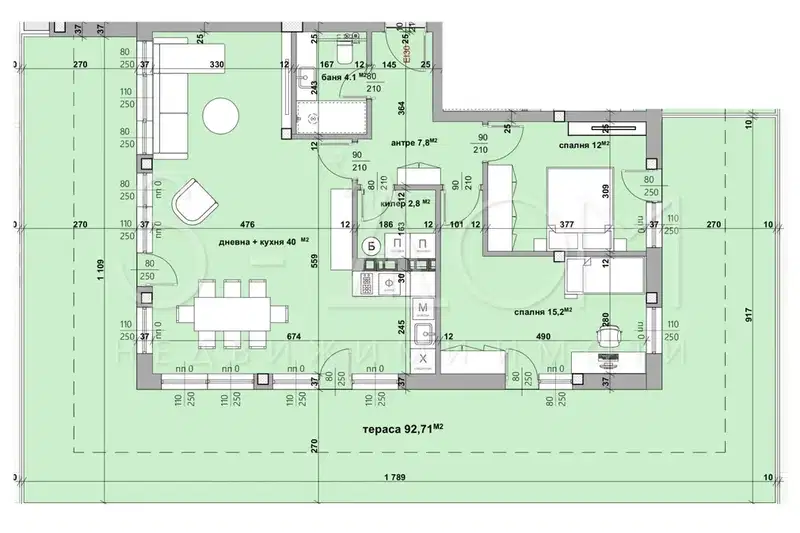 3-bedroom apartment in Stara Zagora, Samara 3