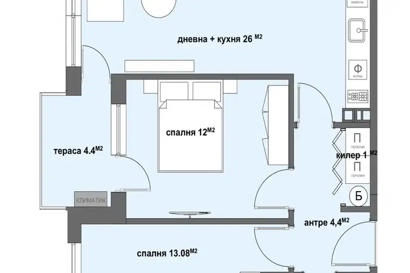 3-bedroom apartment in Stara Zagora, Samara 3