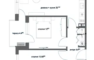 Тристаен апартамент в Стара Загора, Самара 3
