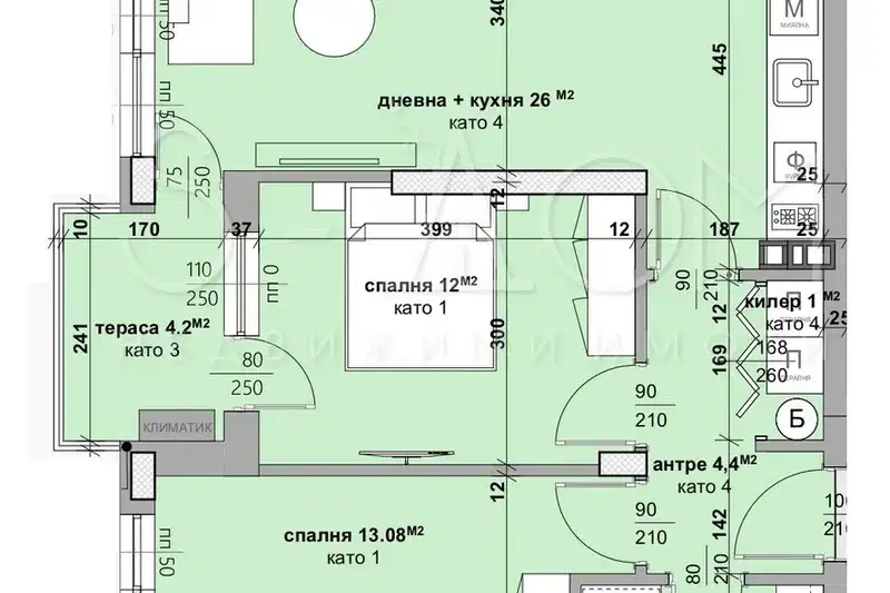 3-bedroom apartment in Stara Zagora, Samara 3