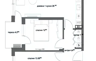 Тристаен апартамент в Стара Загора, Самара 3