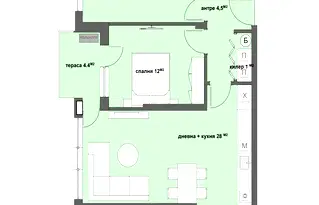 Тристаен апартамент в Стара Загора, Самара 3
