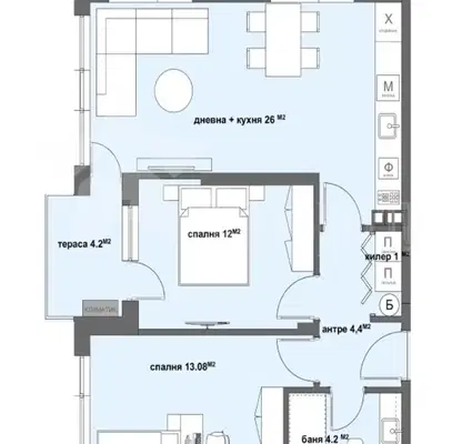 Photo 2 — 3-bedroom apartment in Stara Zagora, Samara 3