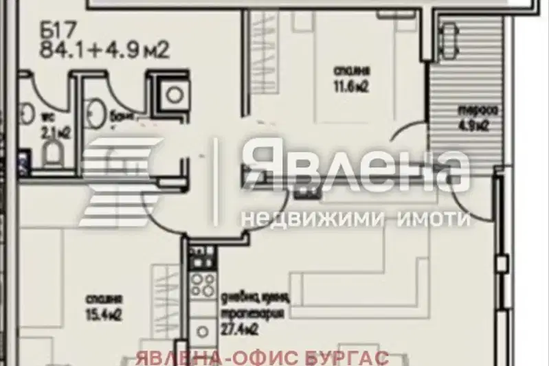 3-bedroom apartment in Burgas, Sarafovo