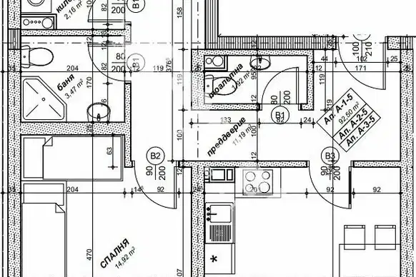 3-bedroom apartment in Sofiya, Slaviya