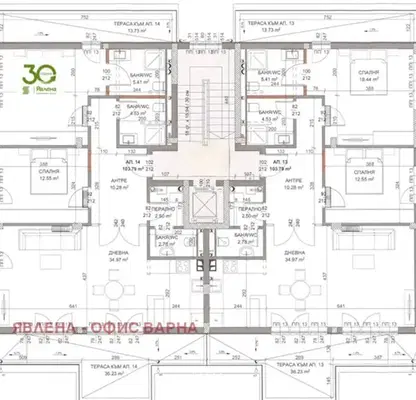 Снимка 5 — Тристаен апартамент с морска панорама и голяма тераса в Бриз, Варна